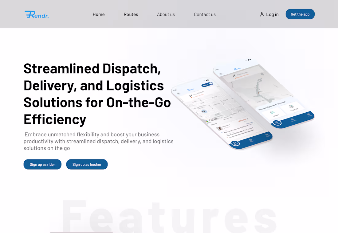 Cover image for Sent logistics mobile app