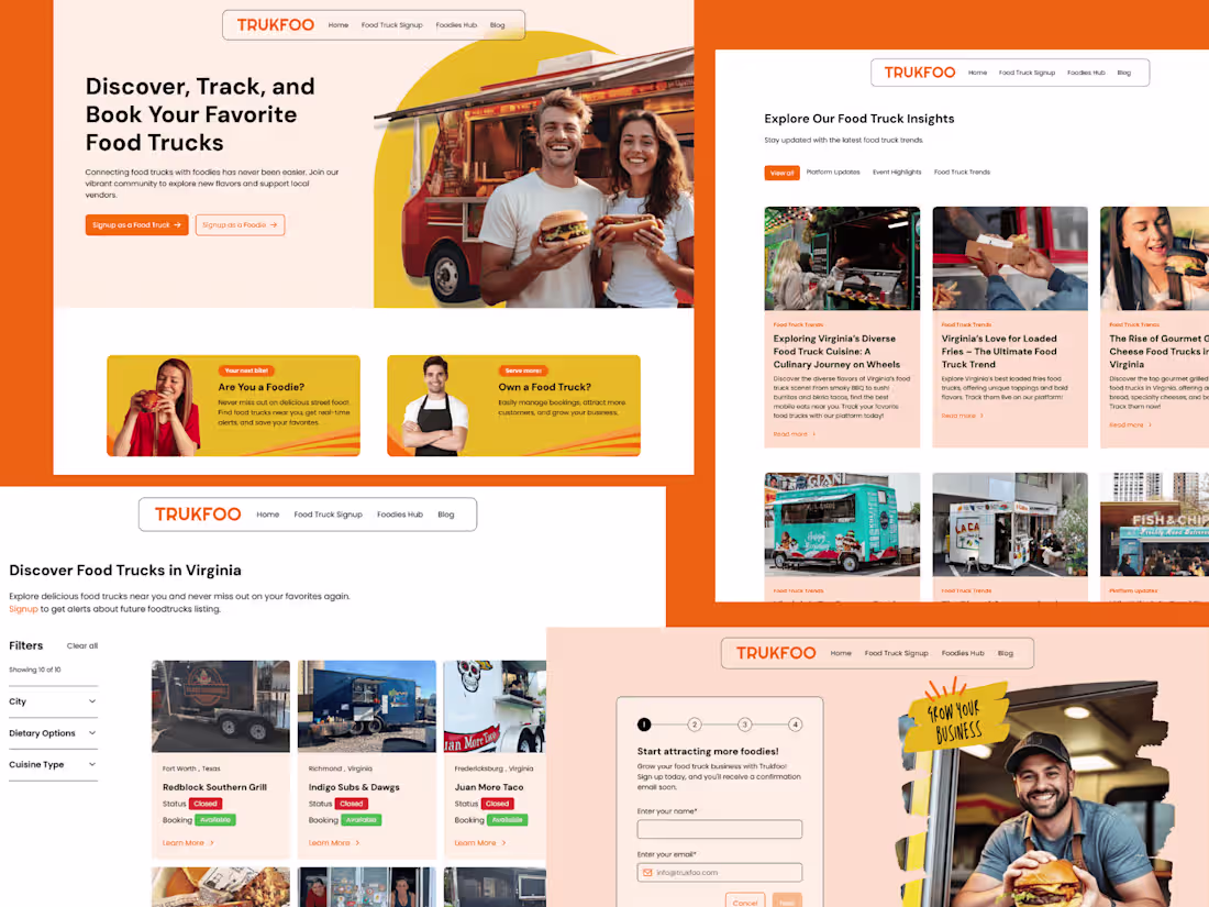 Cover image for TrukFoo | Webflow Website 