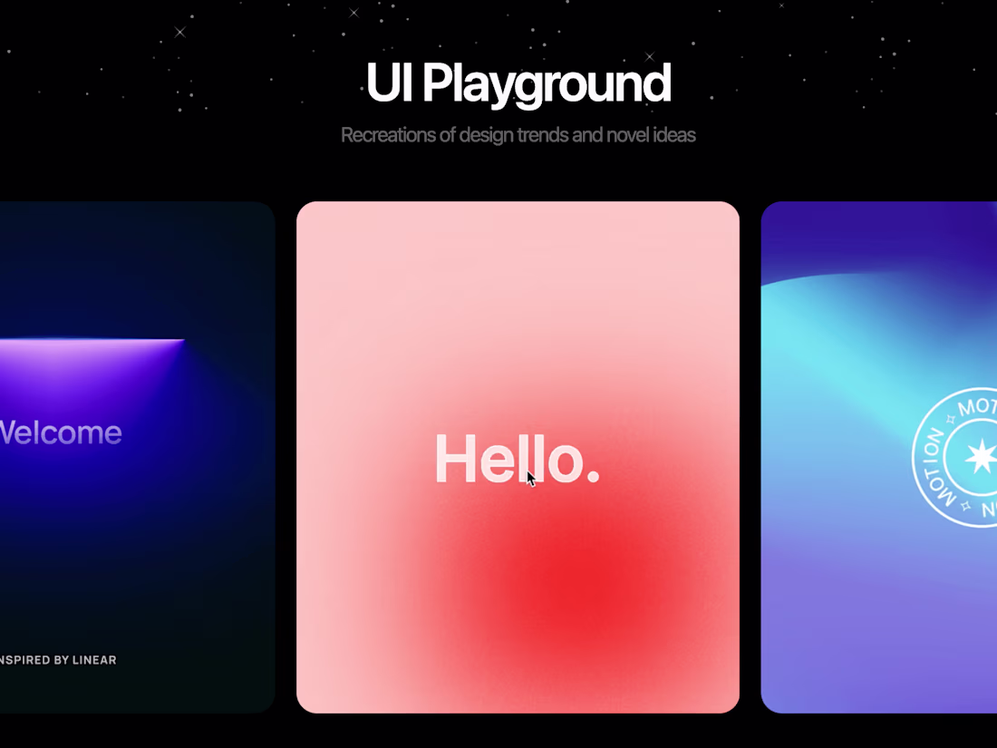 Cover image for UI Playground