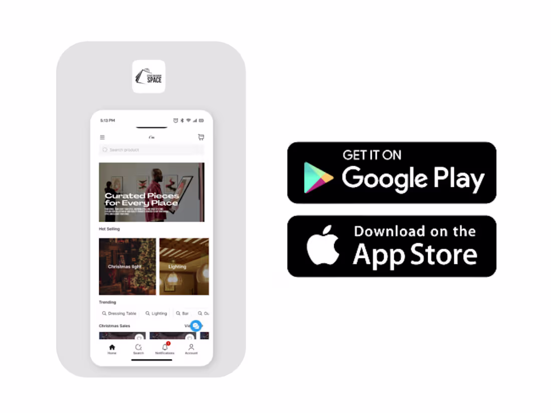 Cover image for Style For Every Space – Mobile Shopping App (Shopify Integrated)