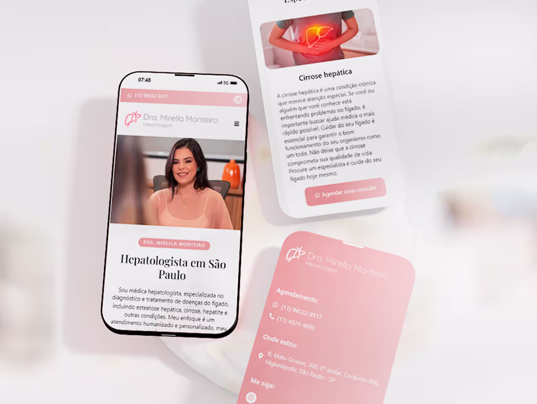 Cover image for Wordpress + Elementor Website - Dr. Mirella Monteiro