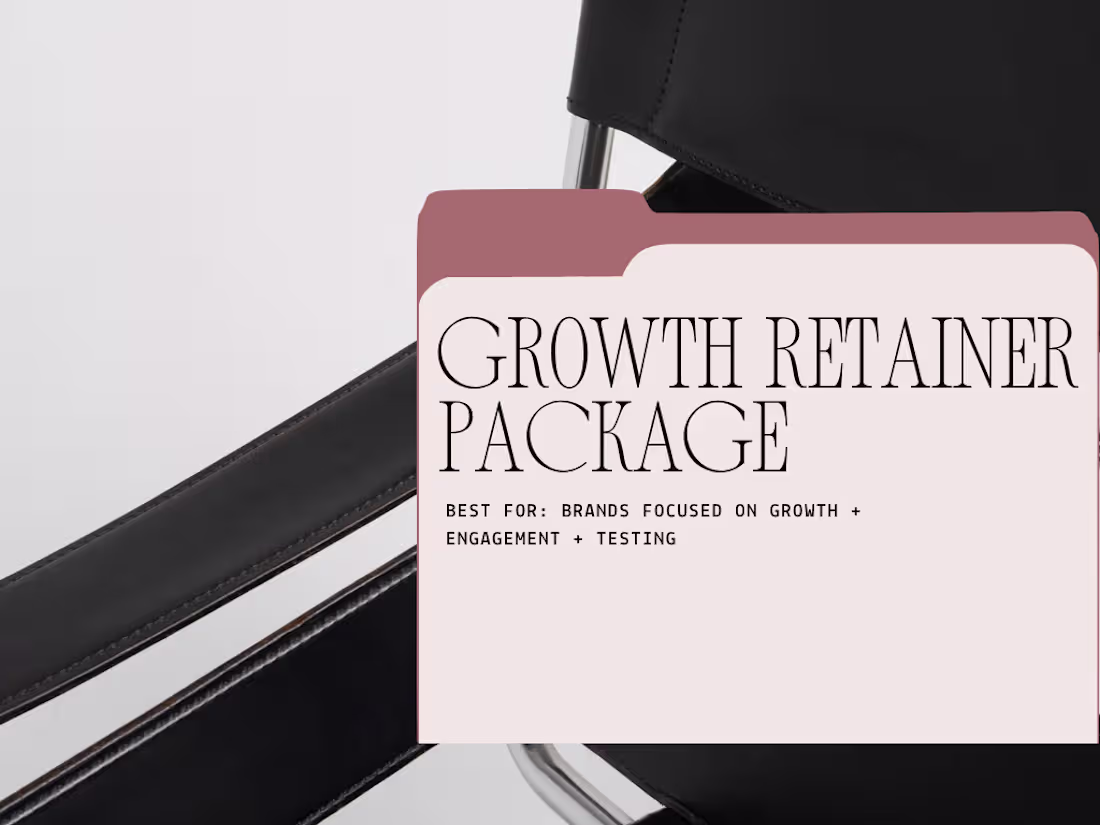 Cover image for Growth Retainer Package