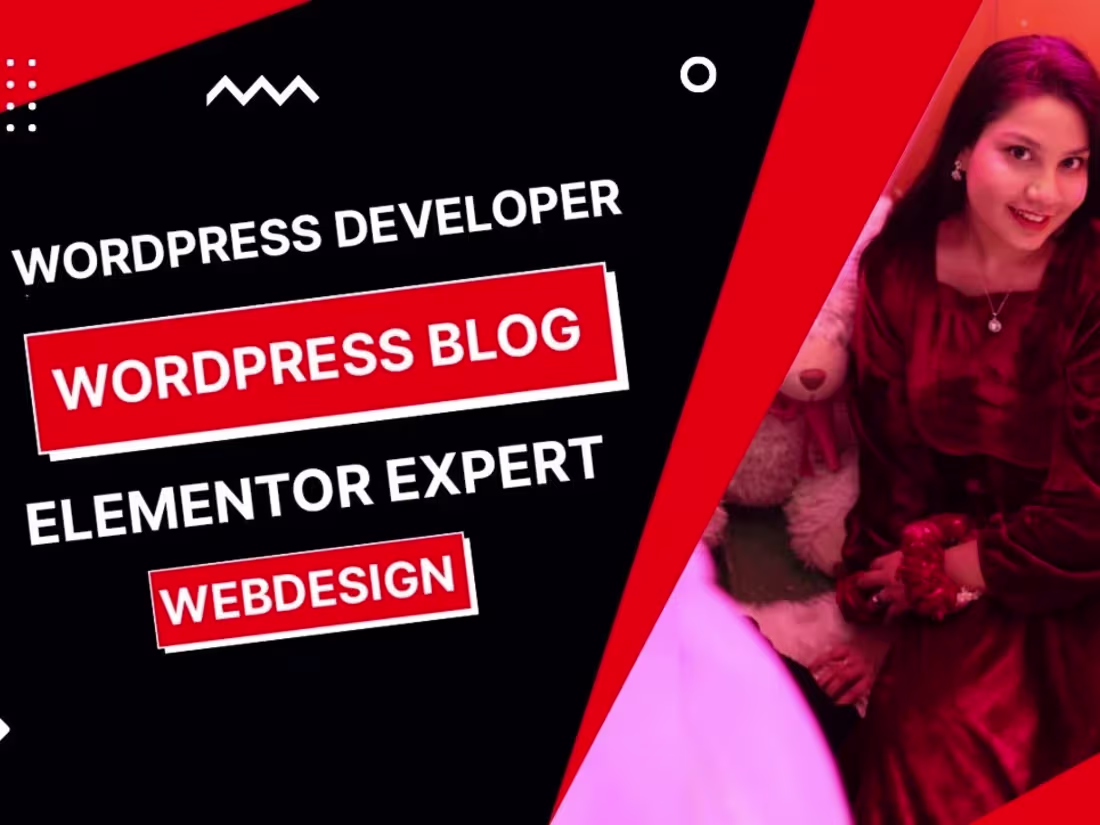 Cover image for develop wordpress website, blog site, website design elementor