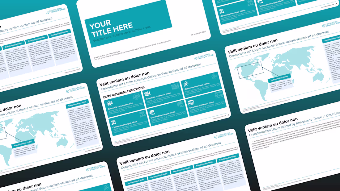 Cover image for McKinsey-Style Consulting Slides Clean, professional slides ...