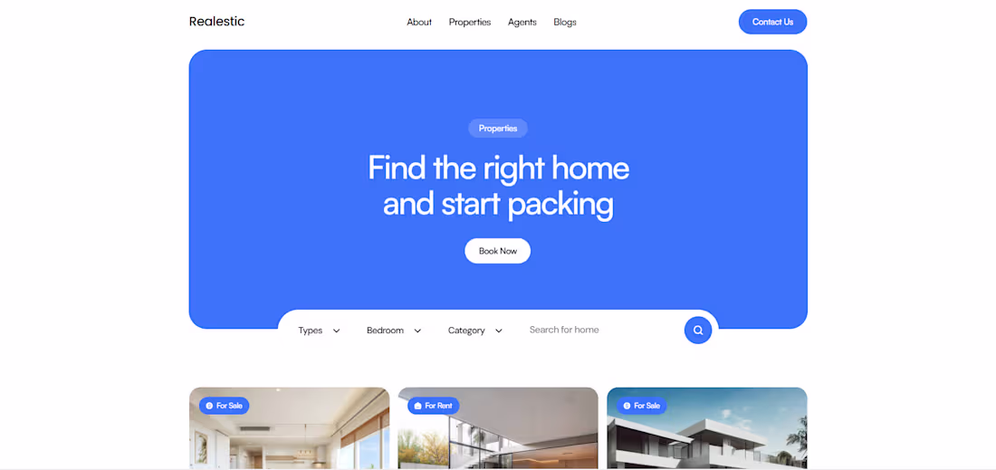 Cover image for Realistic Real Estate Website Redesign