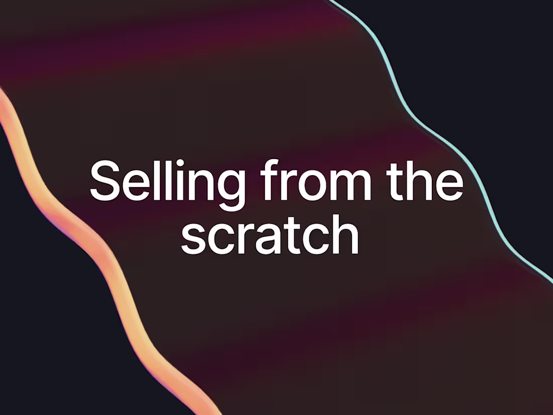 Cover image for Selling from the scratch 