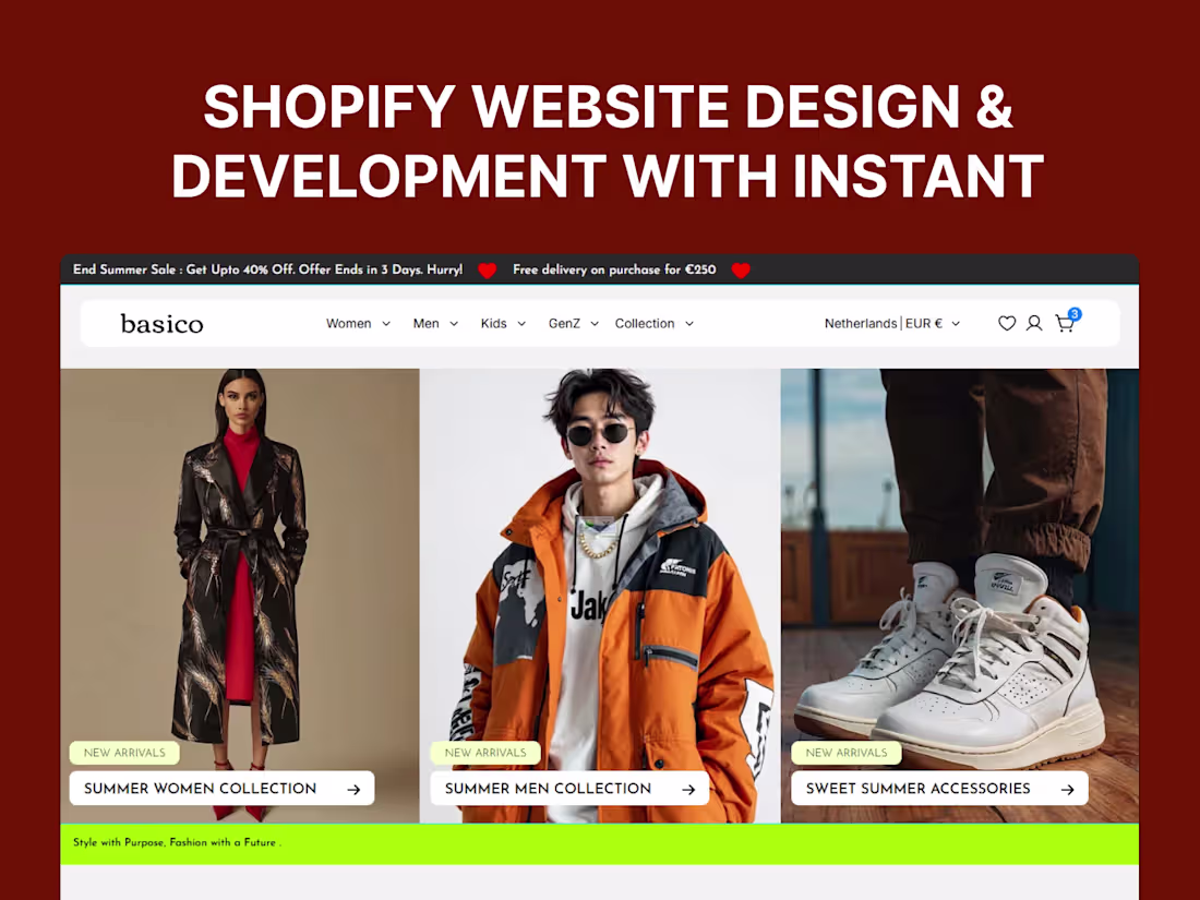 Cover image for Shopify Website Design & Development with Instant Results