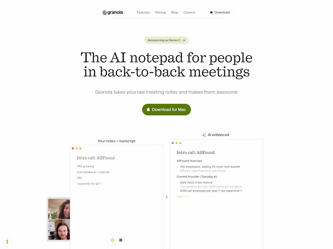 Cover image for Granola AI 
The AI notepad