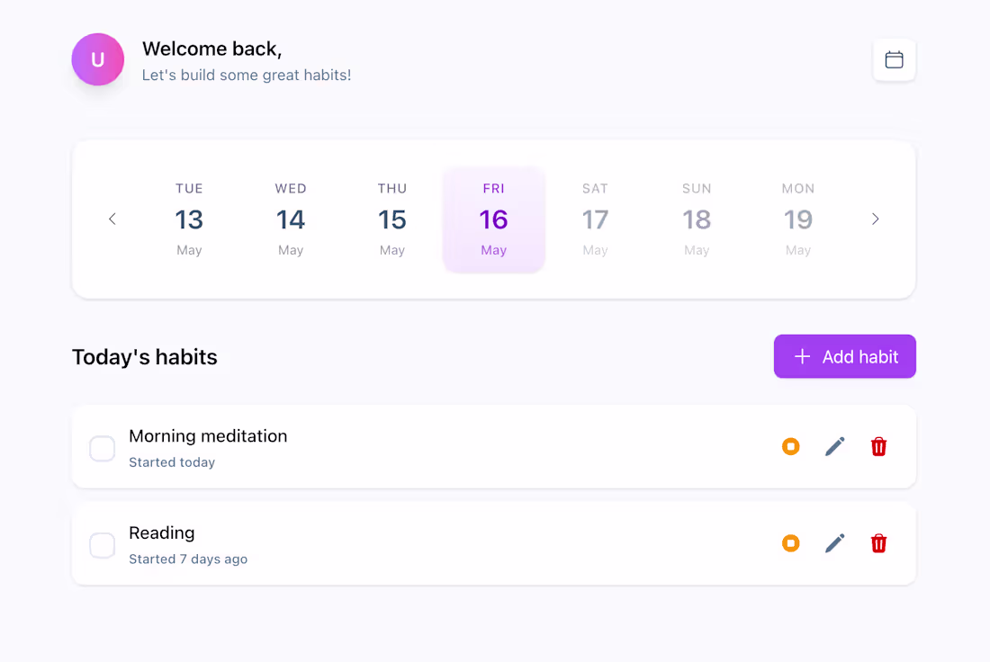 Cover image for Habits App Development