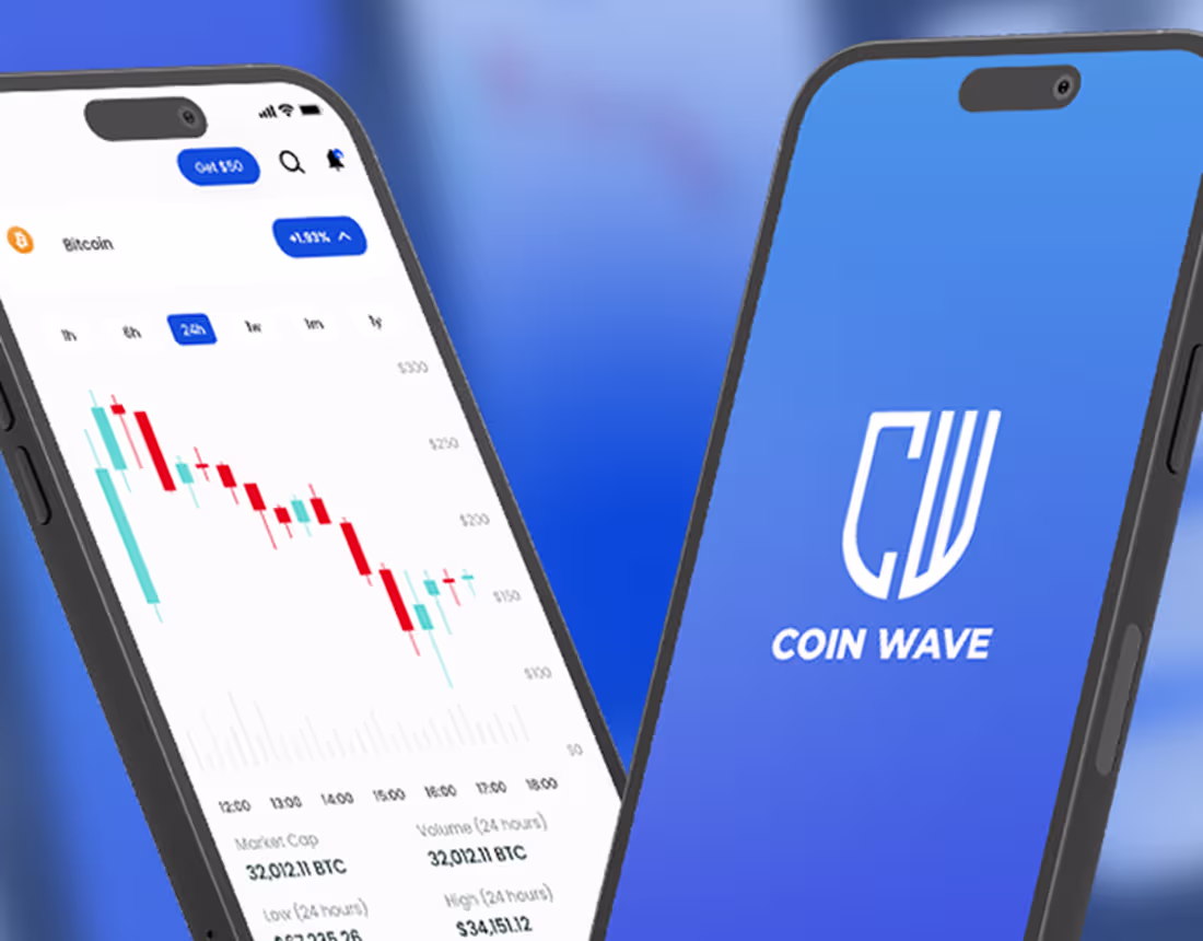 Cover image for Coin Wave- Blockchain Cryptocurrency Trading App UIUX on Behance