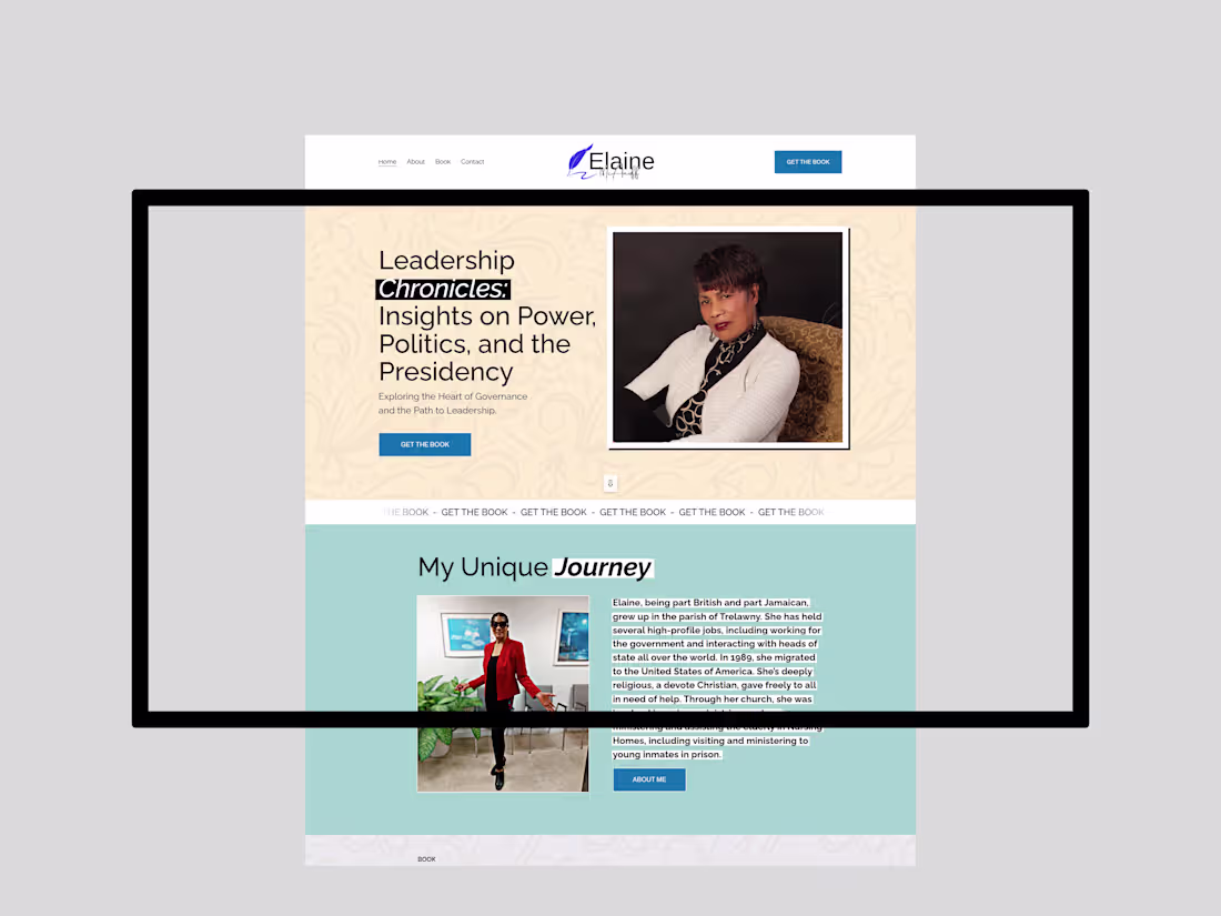 Cover image for Author Squarespace Website