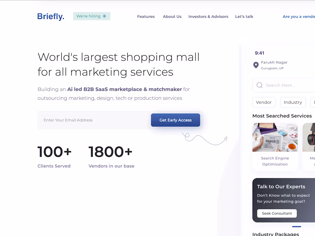 Cover image for Briefly | SaaS Marketplace & Matchmaker for all things marketing