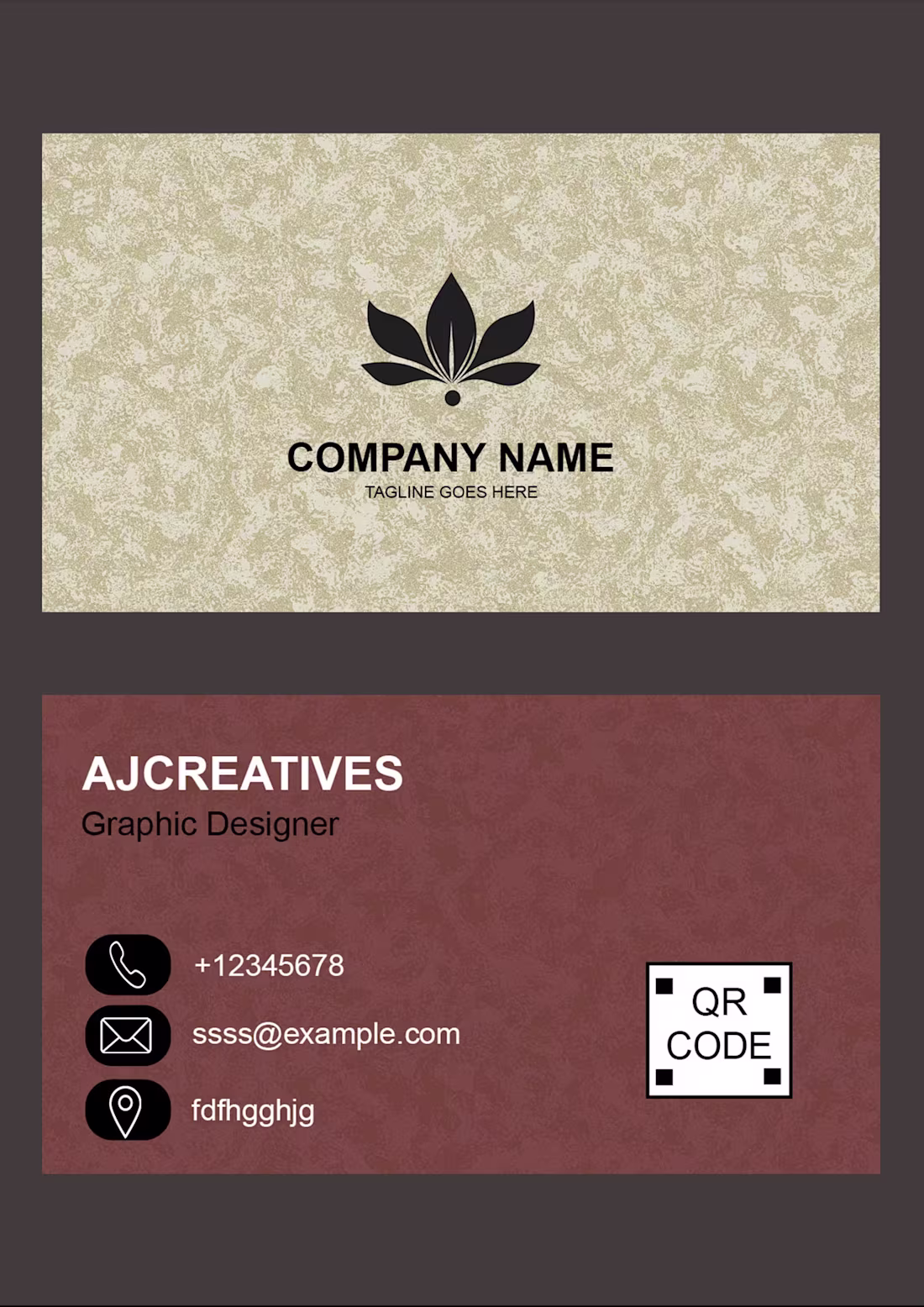 Cover image for Buisness card :