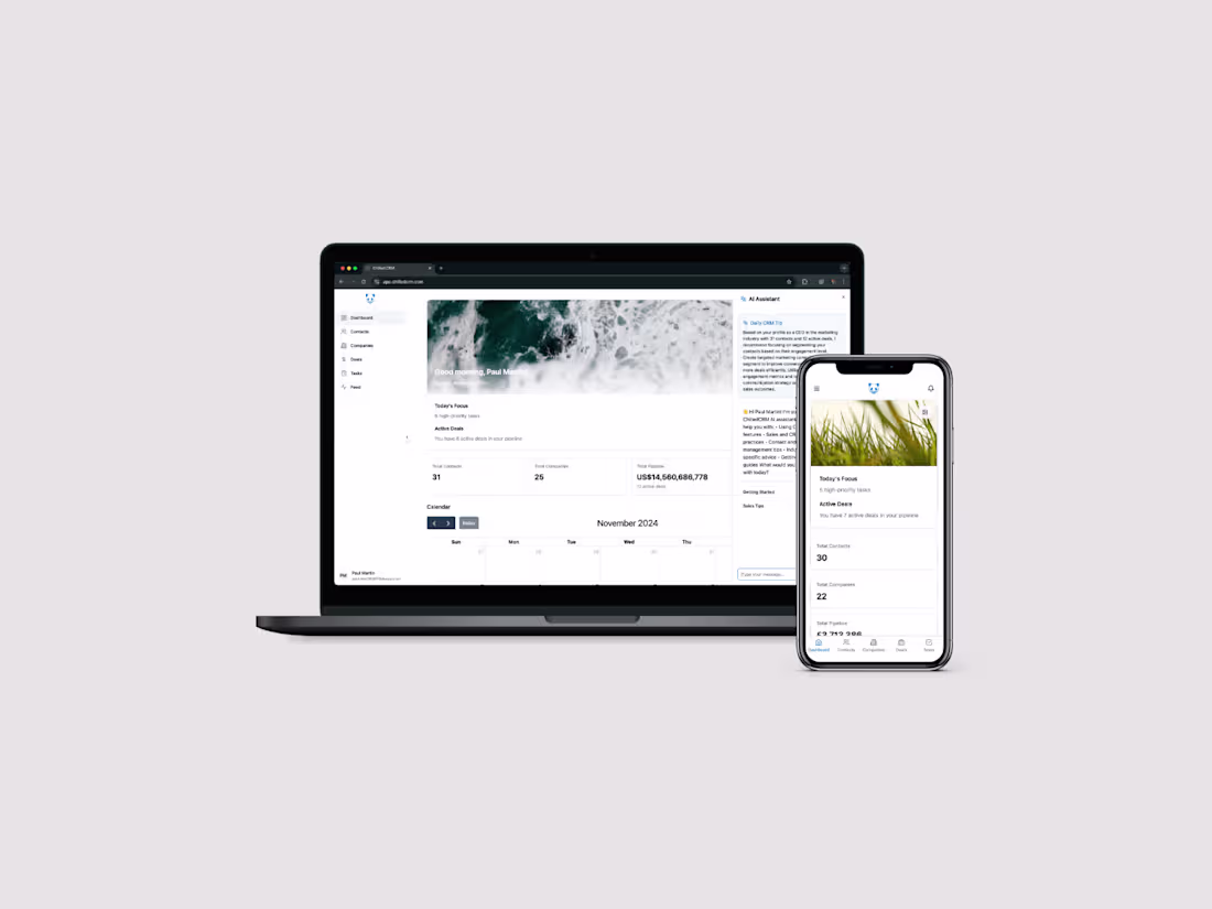 Cover image for Chilled CRM - Modern Customer Relationship Management