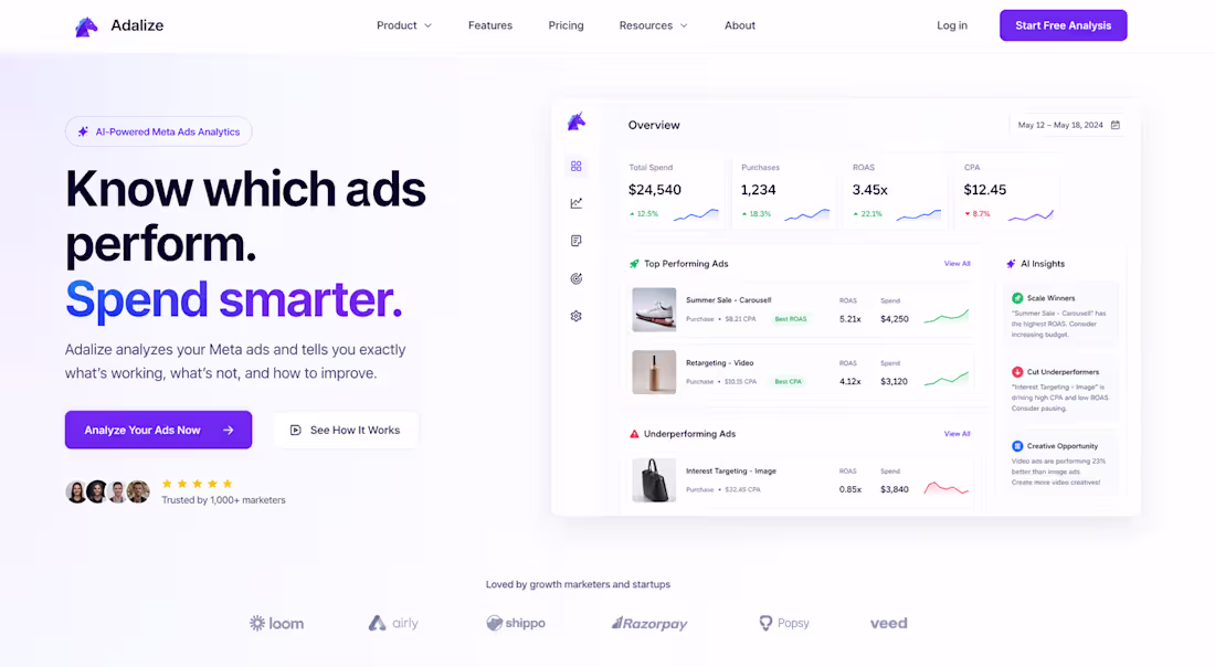 Cover image for AI-Powered Meta Ads Analyzer
Analyze your