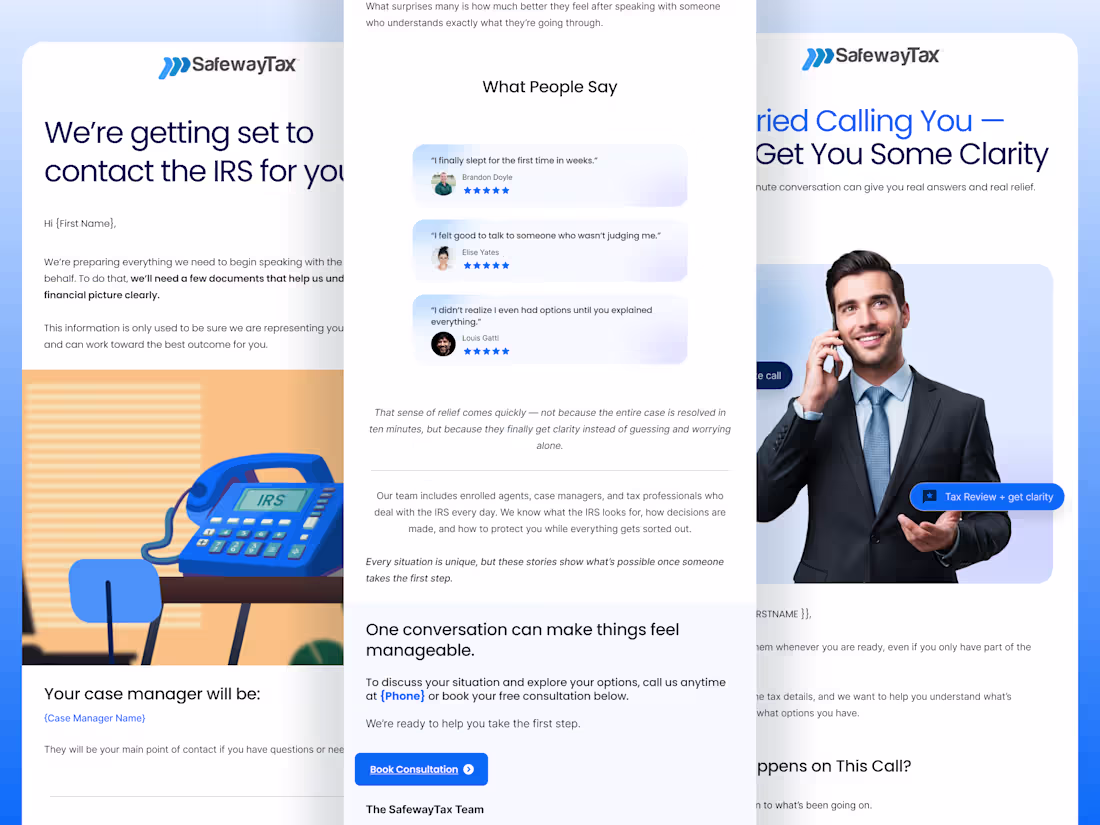 Cover image for SafewayTax Client Onboarding & Document Request Email