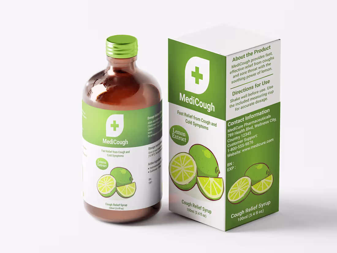 Cover image for Syrup Box + Label Packaging Design 