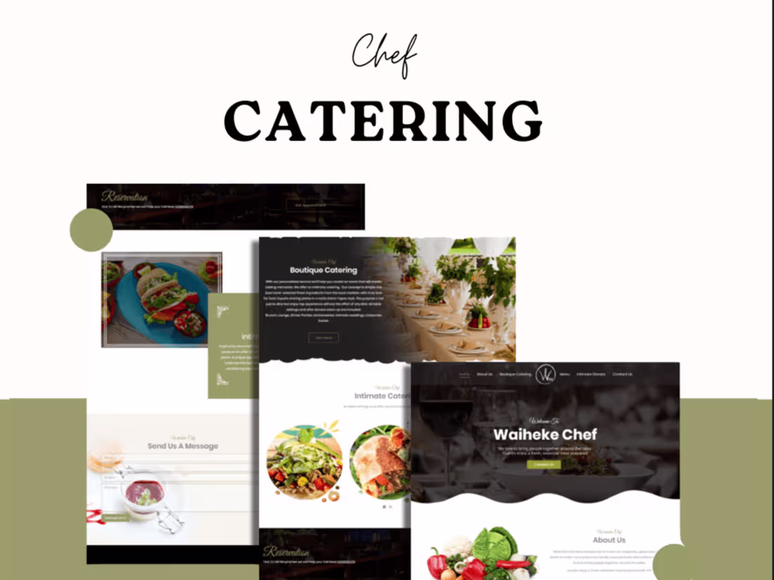 Cover image for A Catering Website (Waiheke Chef)