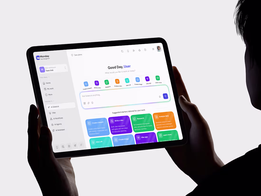 Cover image for AI Work Management Dashboard UI