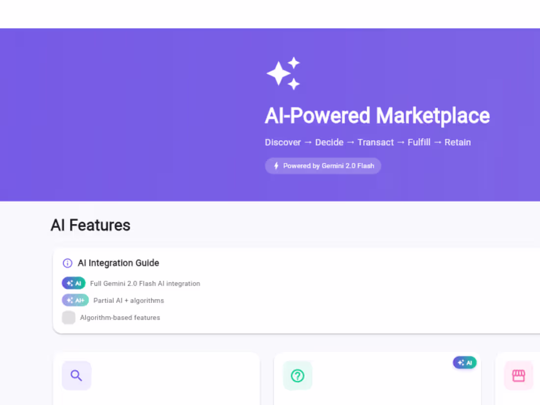 Cover image for AI Marketplace Demo Application