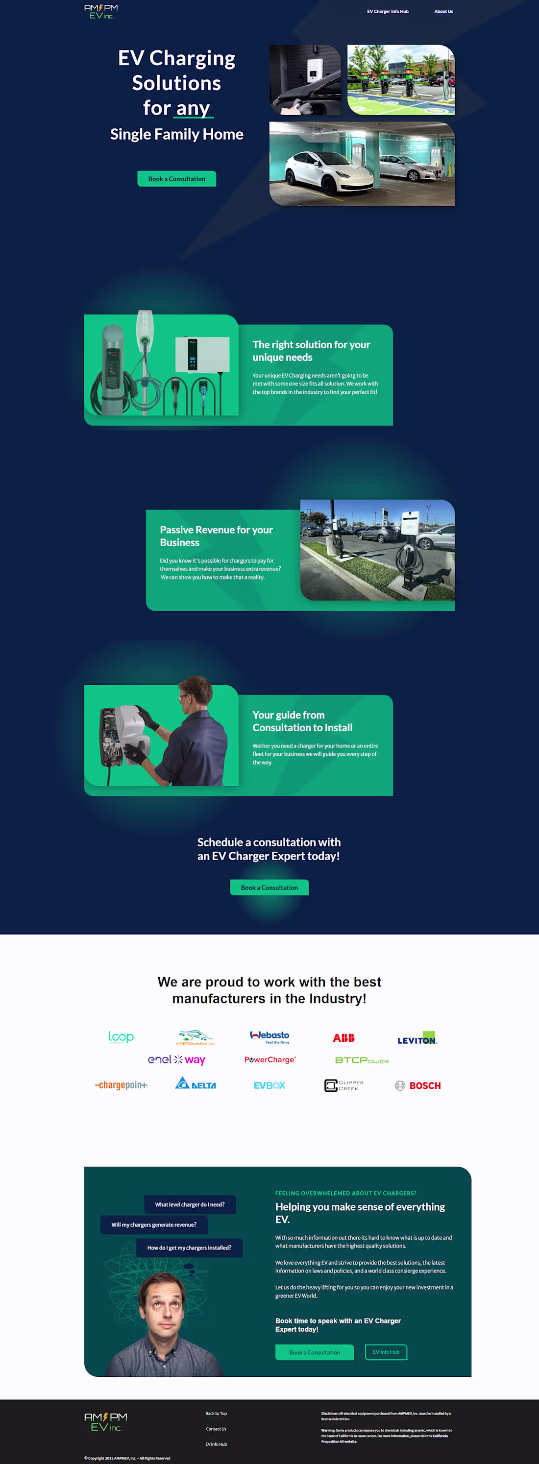 Cover image for AM/PM EV Inc. - EV Chargers