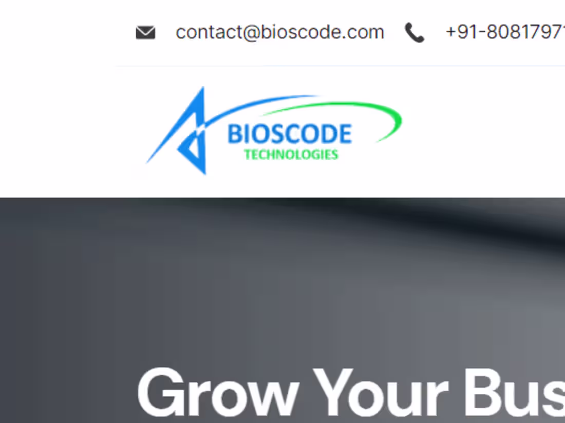 Cover image for Bioscode.com – Software/Website Development Company