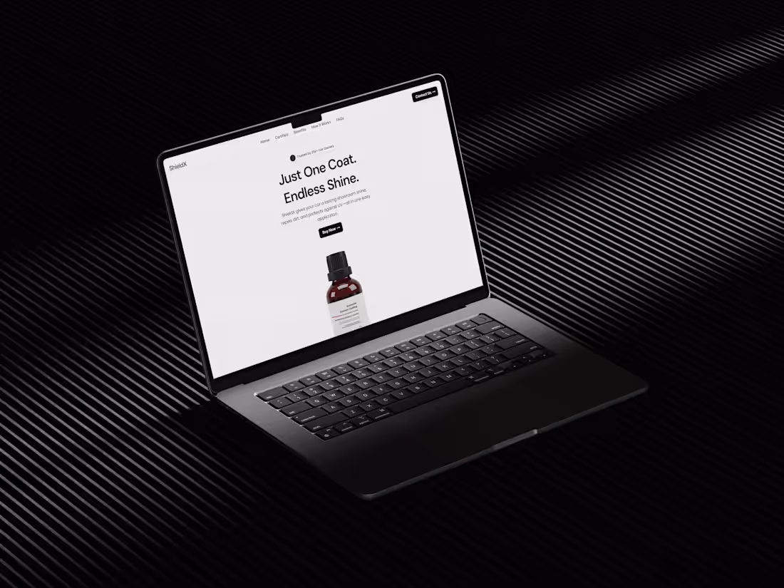 Cover image for Multi Page Website "ShieldX"