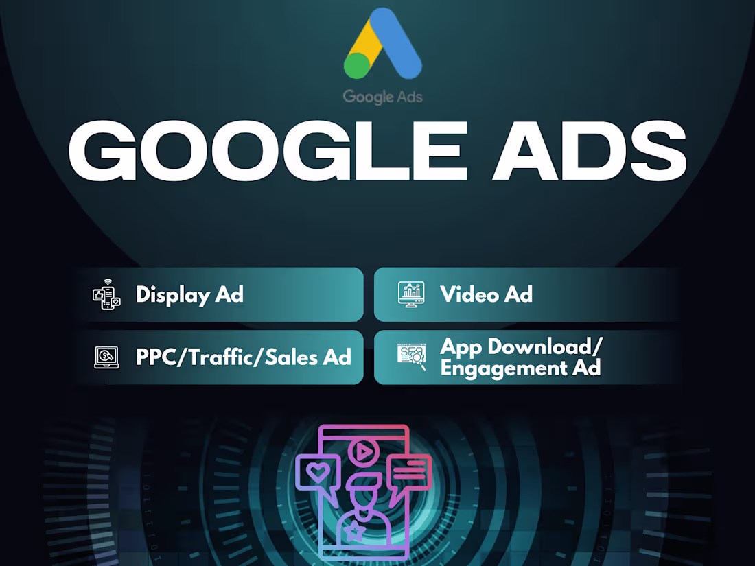 Cover image for Google Ads - Display, Video, App promotion & Lead Generation