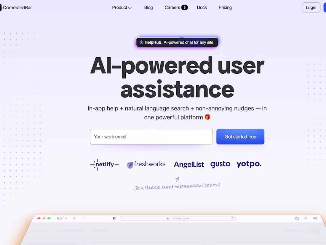 Cover image for CommandBar | AI-powered user assistance