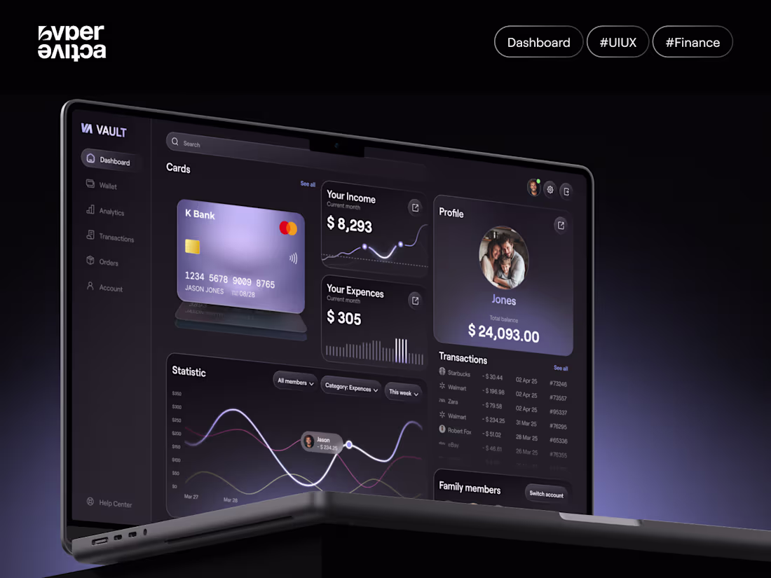 Cover image for HYPERACTIVE | MONEY TRACKER | SAAS