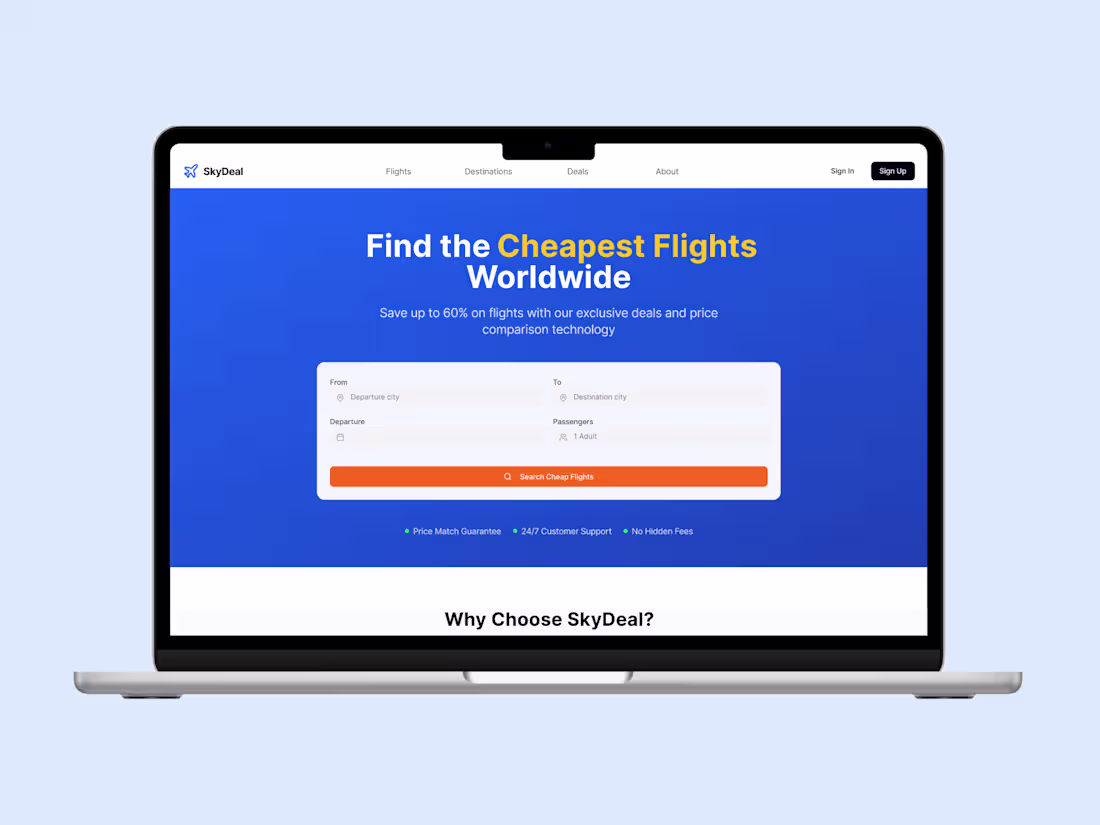 Cover image for Landing Page Design for Travel Agency