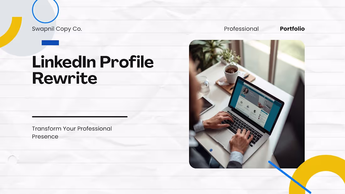 Cover image for LinkedIn Profile Rewrite — B2B