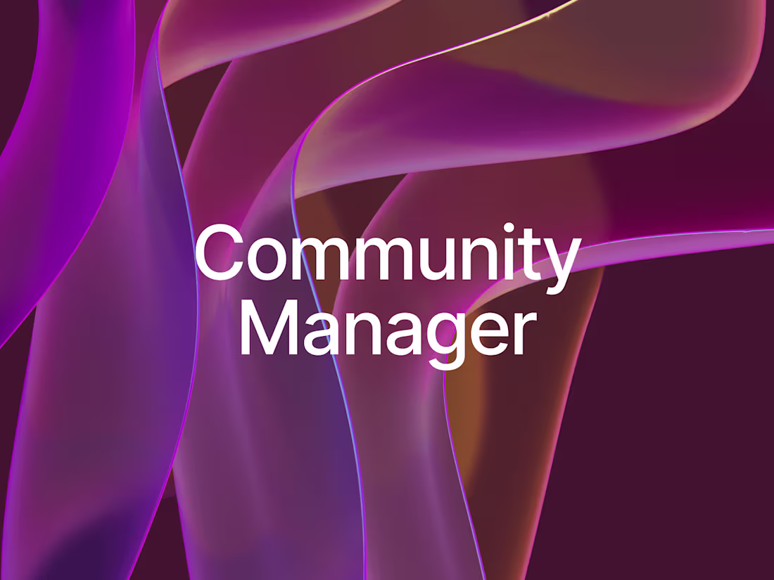 Cover image for Community Manager
