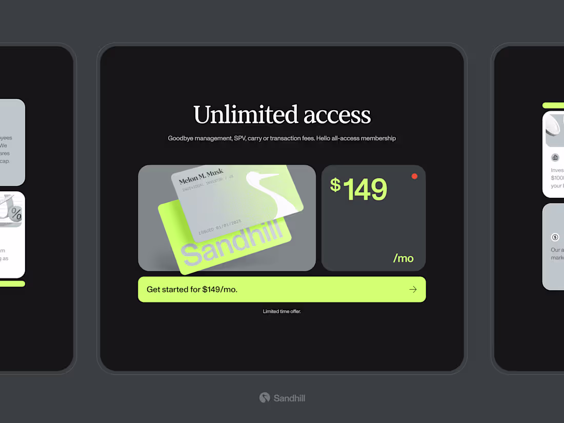 Cover image for Sandhill: landing page