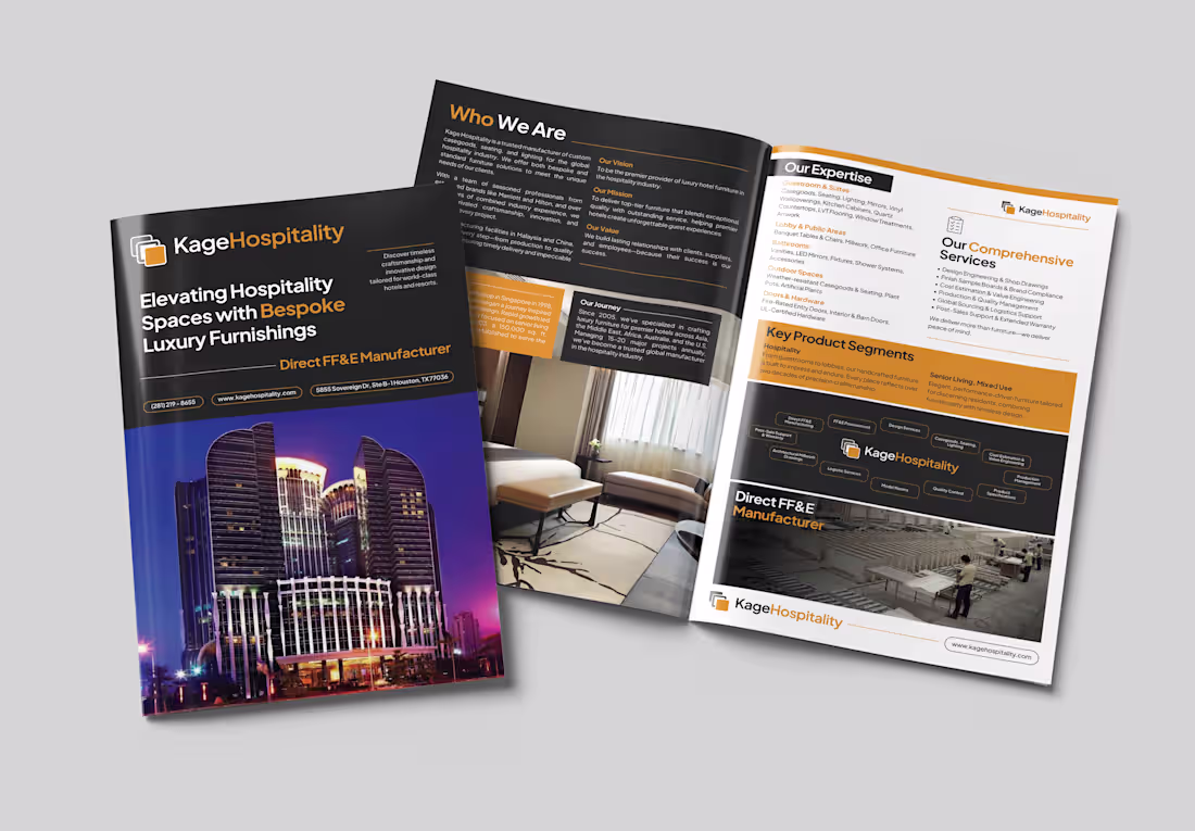 Cover image for Kage Hospitality Bifold Brochure Design