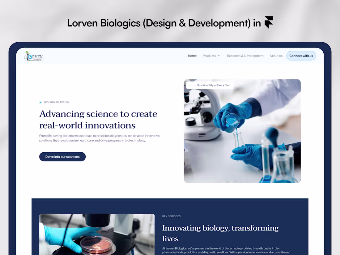 Cover image for Lorven Biologics Website Design & Development