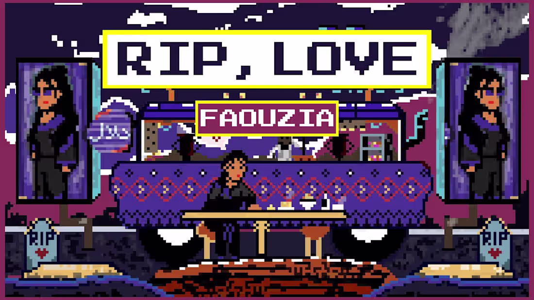 Cover image for Faouzia - RIP, Love (Visualizer Video)