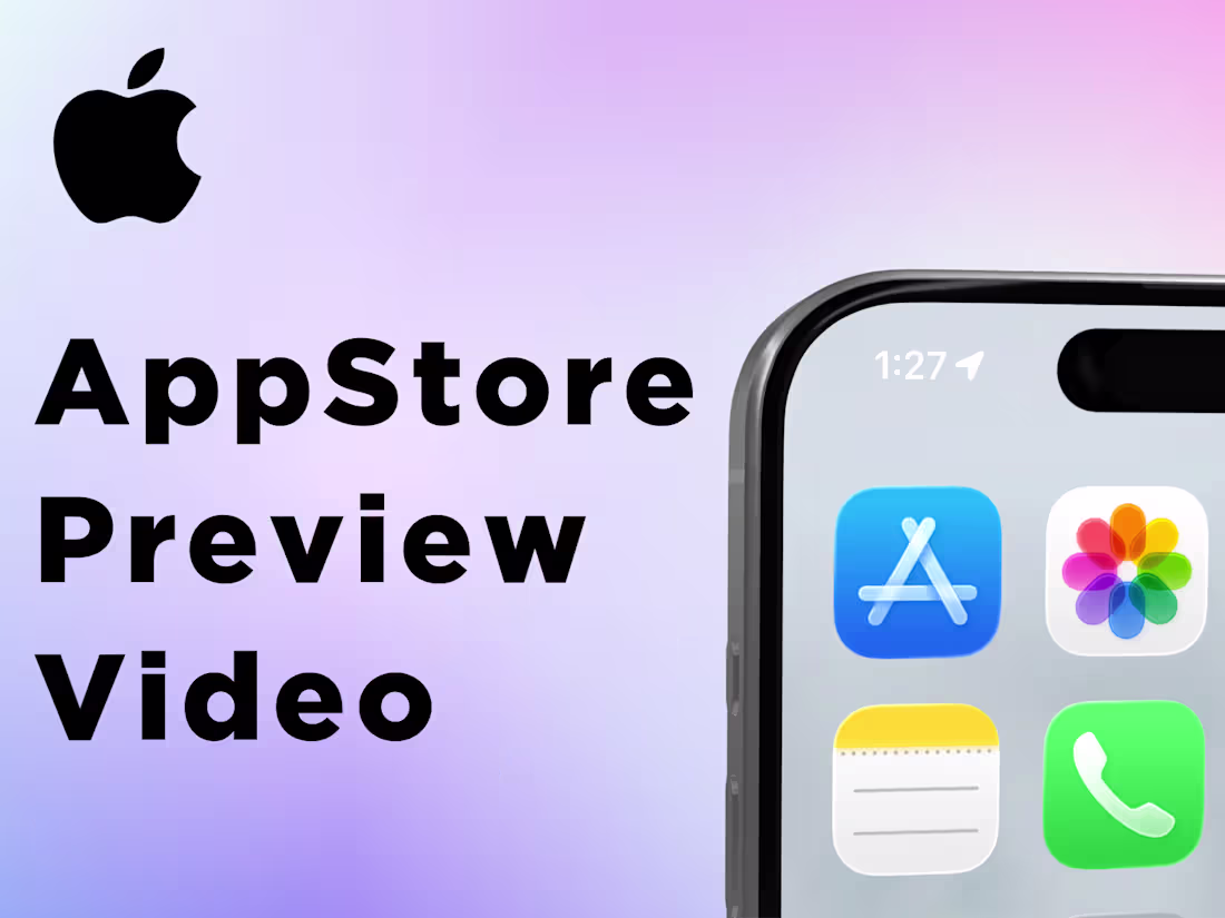 Cover image for apple app store preview video