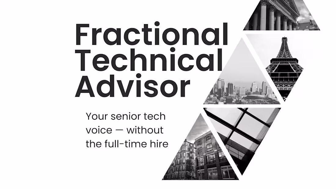 Cover image for Fractional Technical Advisor