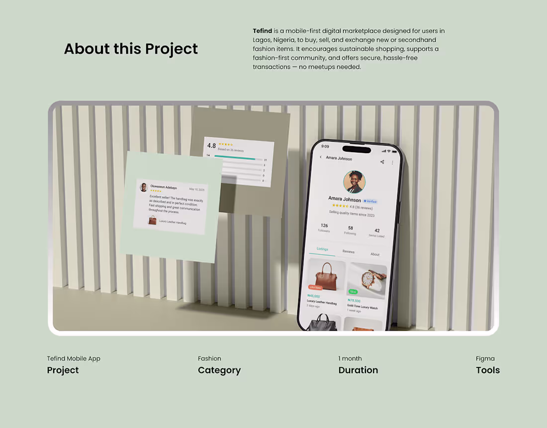Cover image for Tefind Fashion App