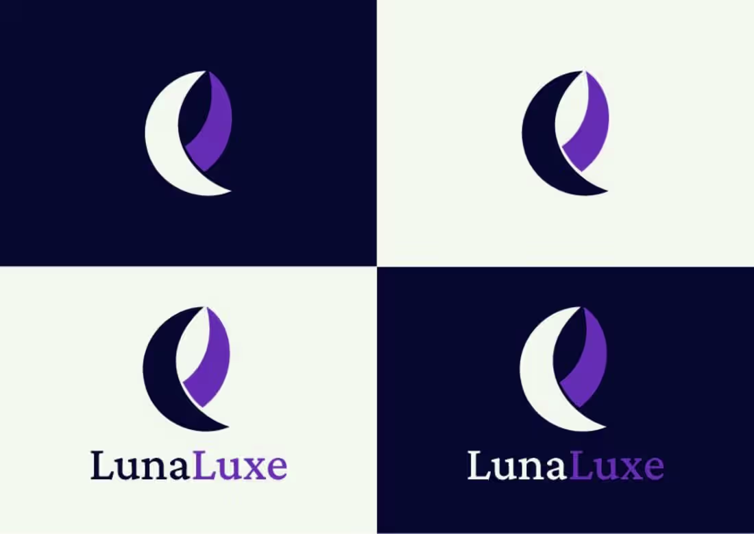 Cover image for LunaLuxe | Logo / Visual Identity design