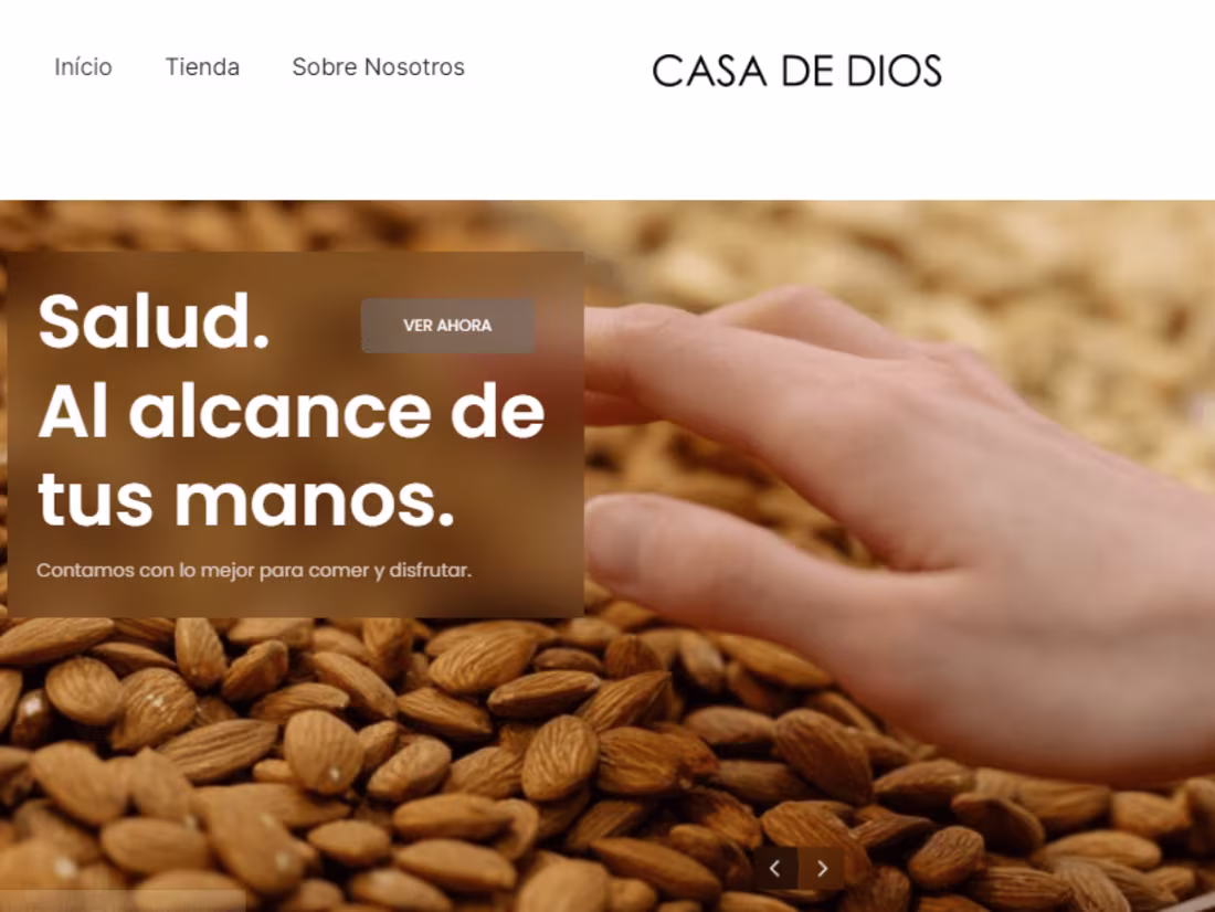 Cover image for E-commerce Website Development for Casa de Dios