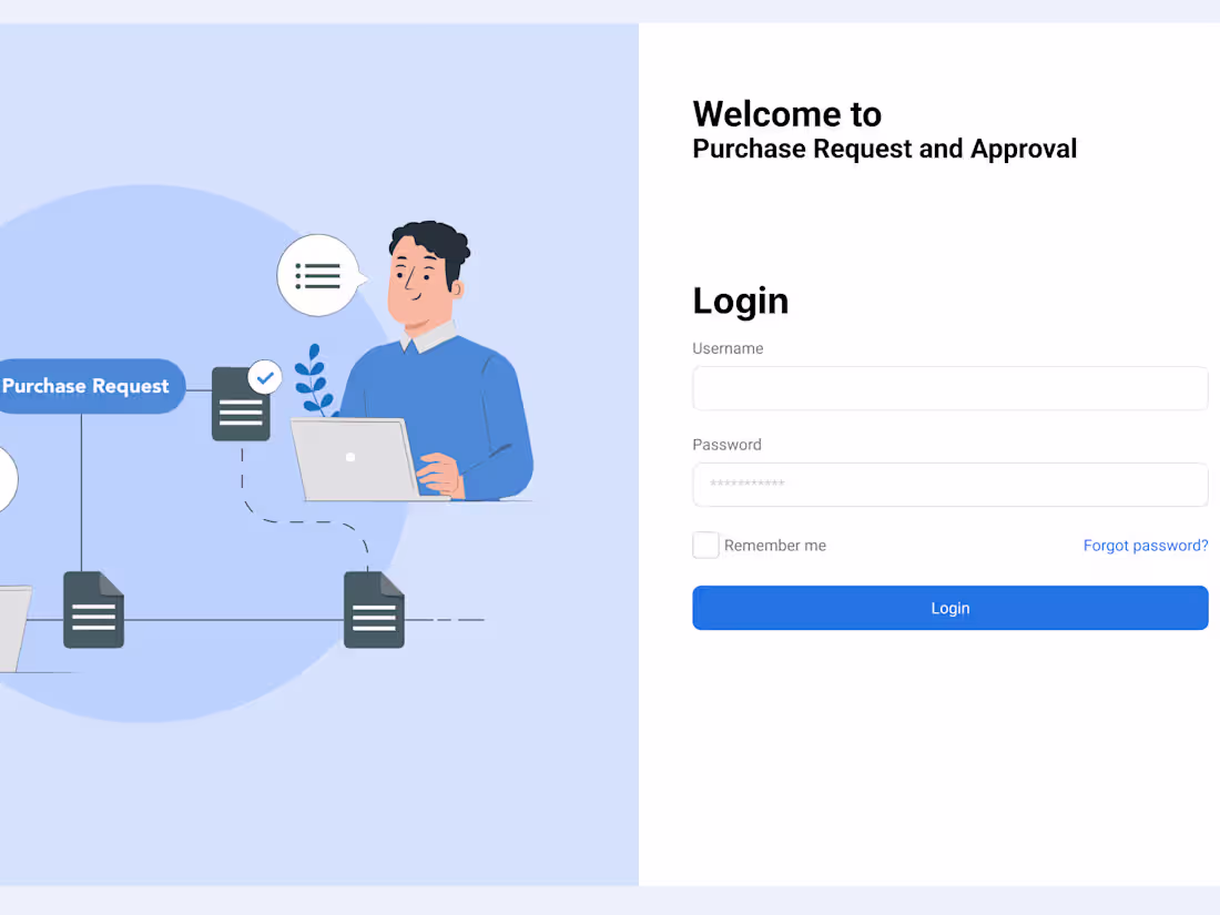Cover image for Purchase and Approval App