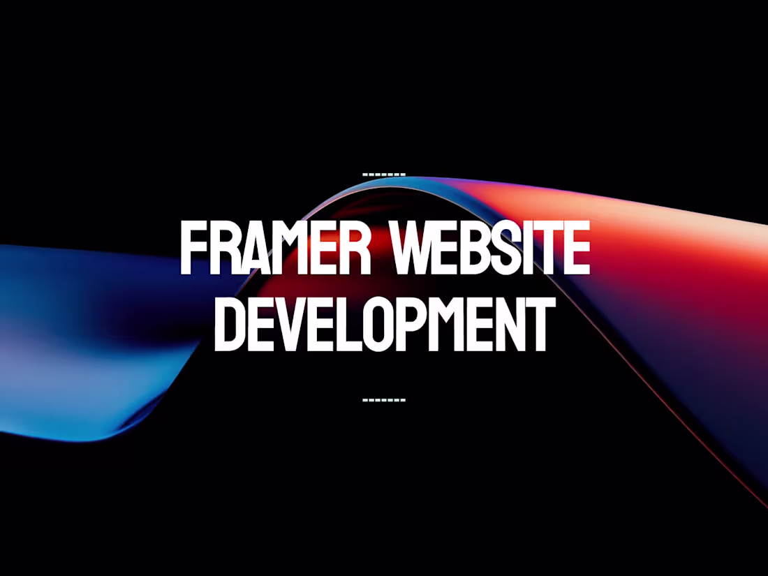 Cover image for Framer Website Development