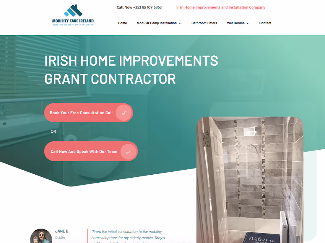 Cover image for Web Design - SEO - Web Development MobilityCareIreland.com