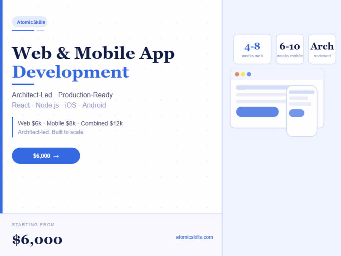 Cover image for Web & Mobile App Development