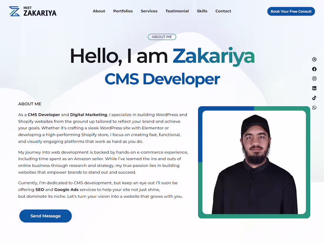 Cover image for Revamped Portfolio Website – A Better Experience