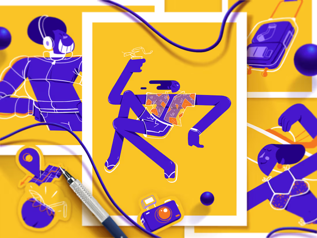 Cover image for ON Vacation Illustrations and animations