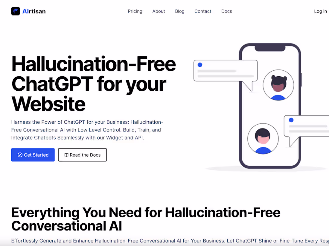 Cover image for AIrtisan - Hallucination-free LLM-based chatbots
