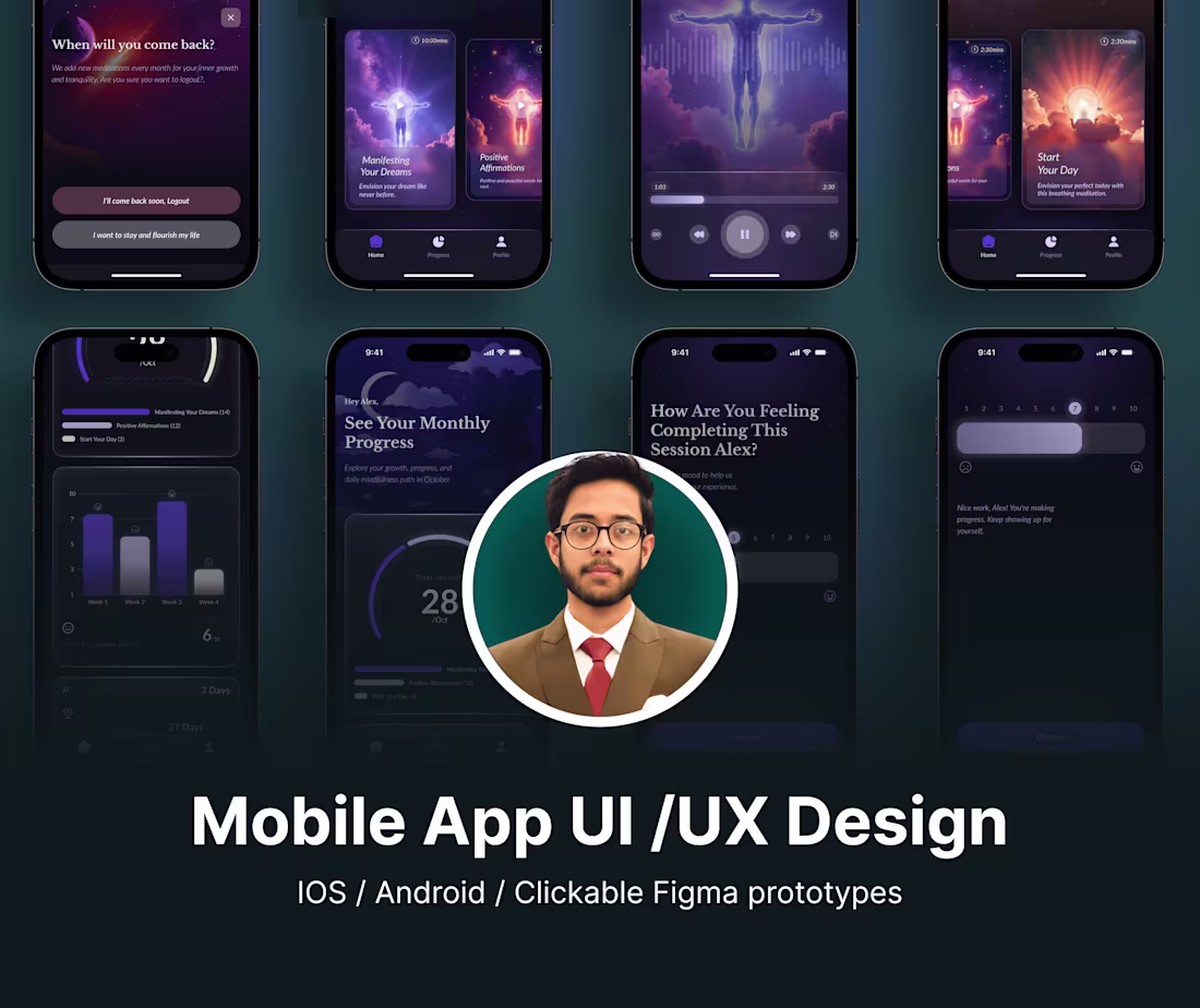 Cover image for Clickable Mobile App UI/UX Design Solutions